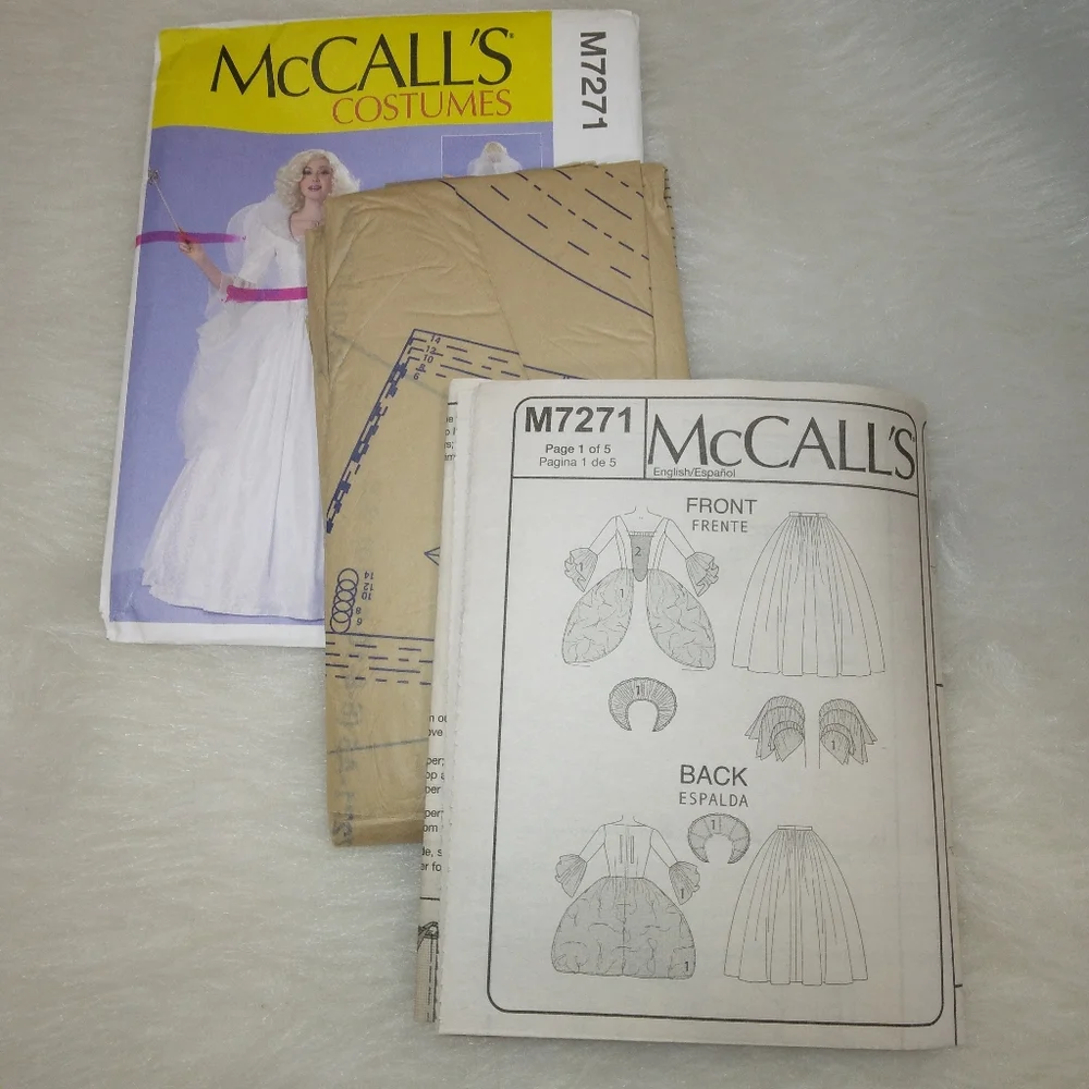 MCCALL'S M7271 Misses' Angel, Fairy God Mother, Good Witch Costume Sz 6-…